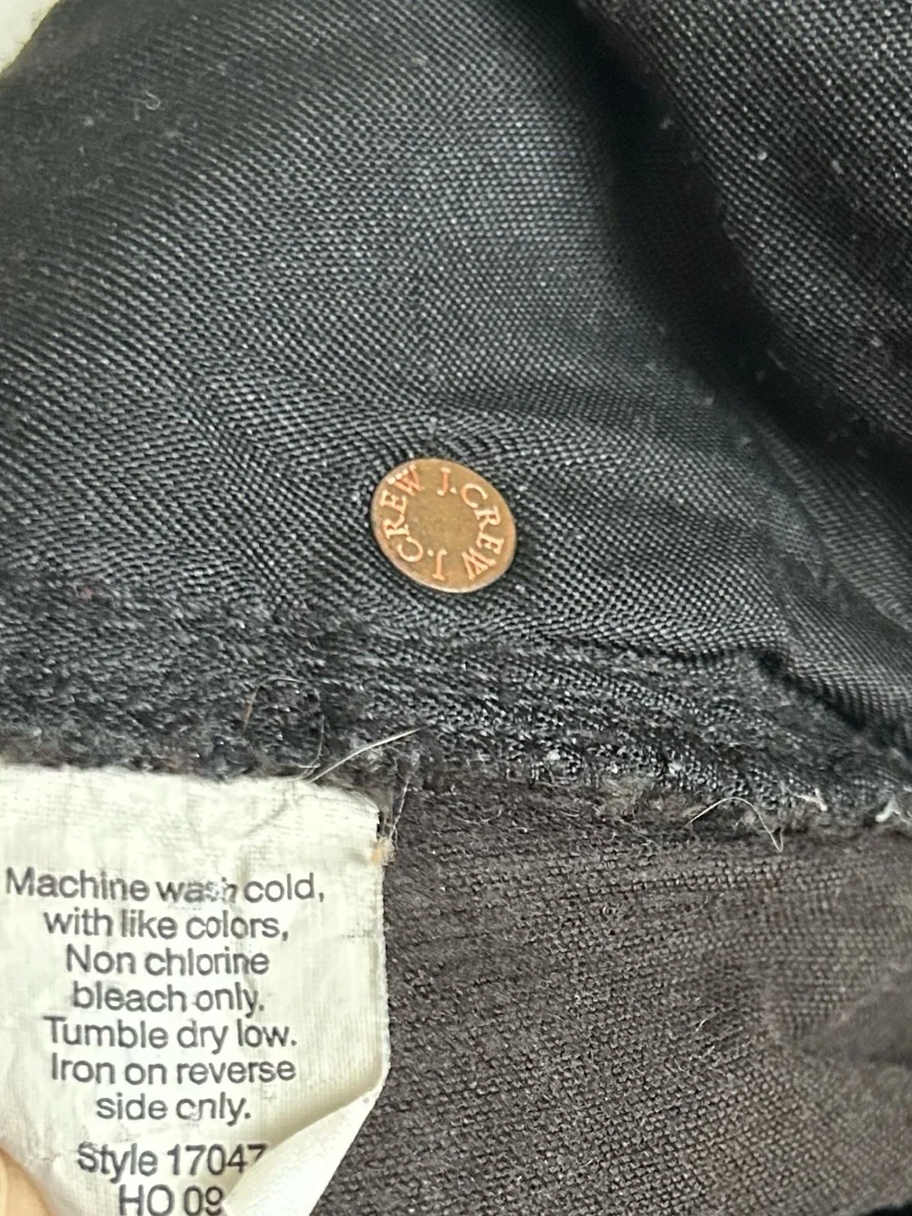 J. CREW Women's Black Corduroy Favorite Fit Pants Size 6S Short Classic Retro
